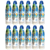 Panama Jack continuous spray sunscreen SPF15 bottle for quick, even coverage