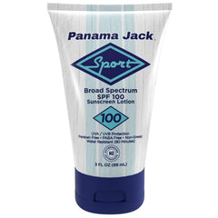 Panama Jack Sport Sunscreen Lotion front view with SPF 100 for outdoor protection