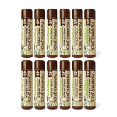 Panama Jack Sunscreen Lip Balm vanilla application; smooth hydration with SPF 45 protection.