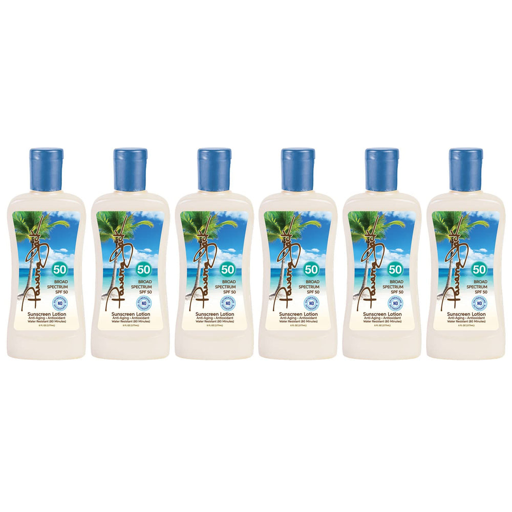 Panama Jack sunscreen SPF 50 bottle with easy-grip cap for daily protection