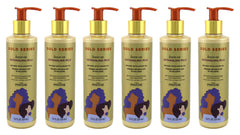 Pantene Gold Series Leave-In Detangling Milk pack of six bottles on display, smooth detangling for dry hair