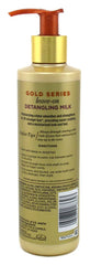 Pantene Gold Series detangling milk texture in hand, ready for quick styling and tangle-free hair