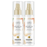 Pantene heat protectant spray with jojoba oil bottle front view, showcasing daily curl protection and definition.