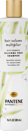 Pantene Nutrient Blends Bamboo shampoo bottle for voluminous, lightweight hair.