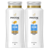 Pantene Pro-V Classic Clean twin pack bottles for daily cleansing.