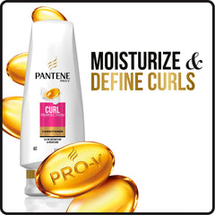 Pantene Pro-V Curl Perfection Conditioner hair texture closeup showing smooth strands