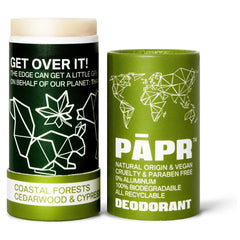 PĀPR coastal forest packaging showcases paper packaging for sustainability.