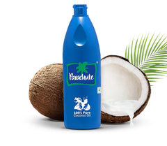 Parachute coconut oil raw coconut fruit highlights freshness and natural sourcing