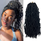 Paraglame short faux locs 14 inch pre-looped for quick, natural-looking install.