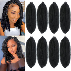 Parceria Afro Twist 12-inch eight-pack laid out for full protective styling options