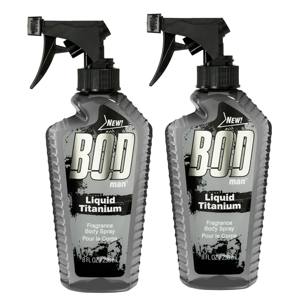 Parfums De Coeur Bod Man Liquid Titanium bottle pour delivers fresh scent for daily confidence