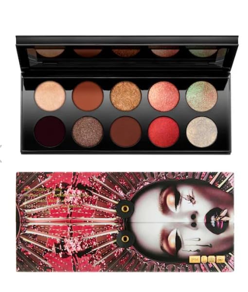Pat McGrath Labs Mothership V Bronze Seduction palette swatches emphasize rich, blendable pigment for versatile looks.