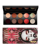 Pat McGrath Labs Mothership V Bronze Seduction palette swatches emphasize rich, blendable pigment for versatile looks.