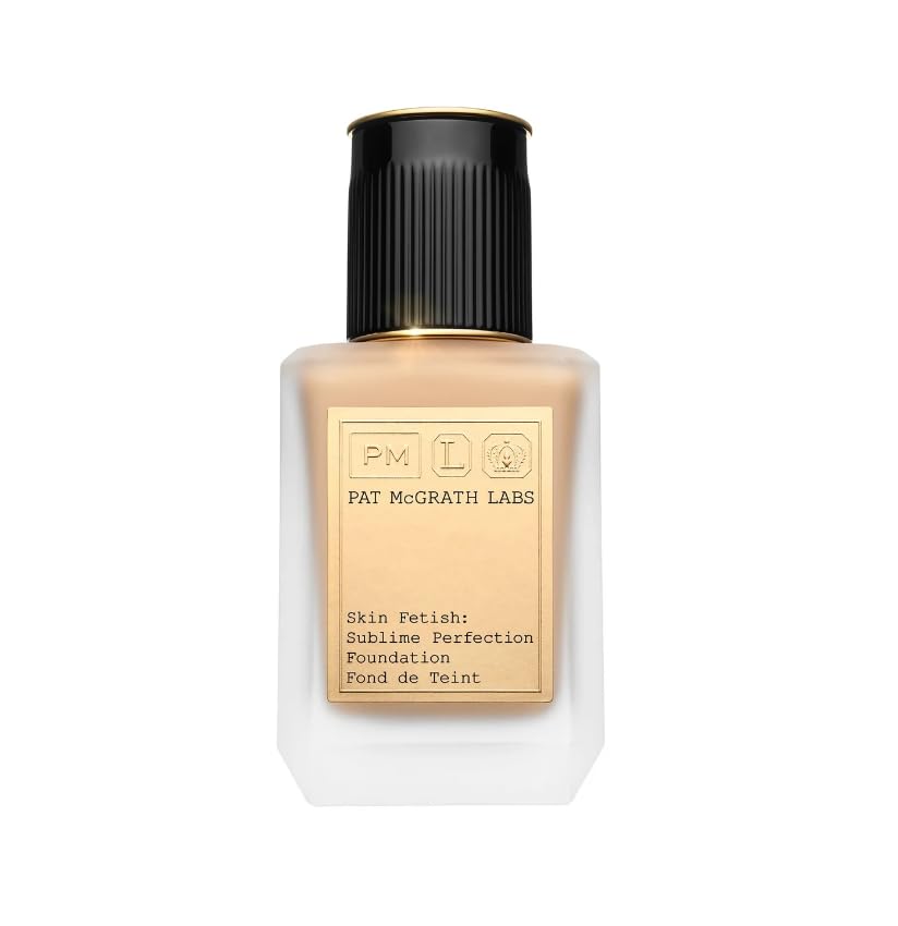 Pat McGrath Labs Sublime Perfection Foundation Light Medium 8 bottle glows with hydrated, radiant finish.
