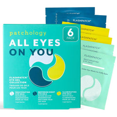 Patchology All Eyes On You eye mask packaging shows a convenient, travel-friendly solution.