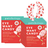 Patchology Eye Want Candy hydrogel patches pack for a hydrating self-care moment.