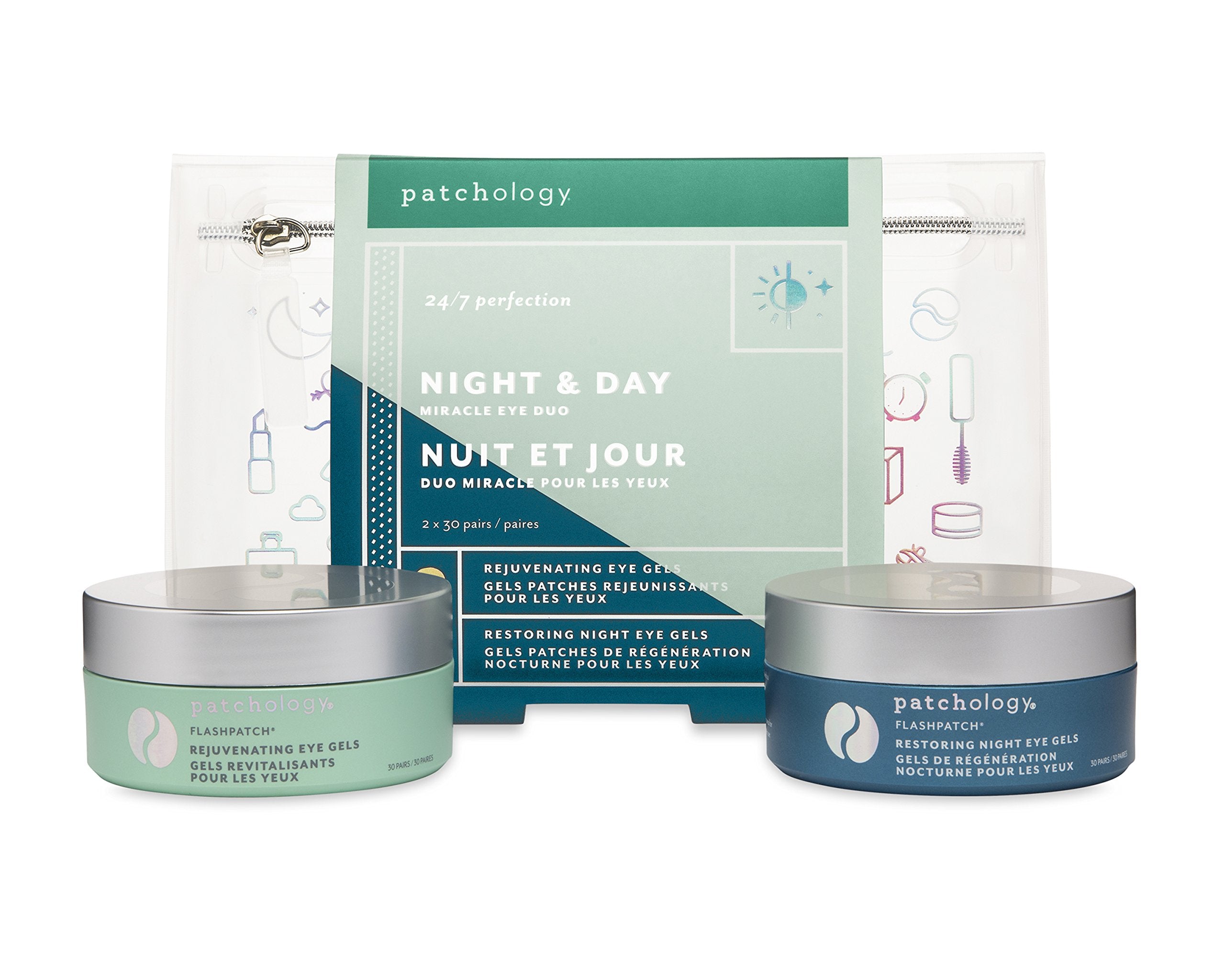 Patchology Night and Day Under Eye Patches closeup shows cooling relief and hydration.