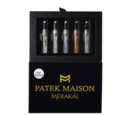 Patek Maison Merakai set packaging showing travel-friendly gift set.
