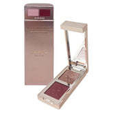 PATRICK TA Major Dimension Eye Illusion Duo Slow Burn swatches reveal burgundy sparkle on lids.