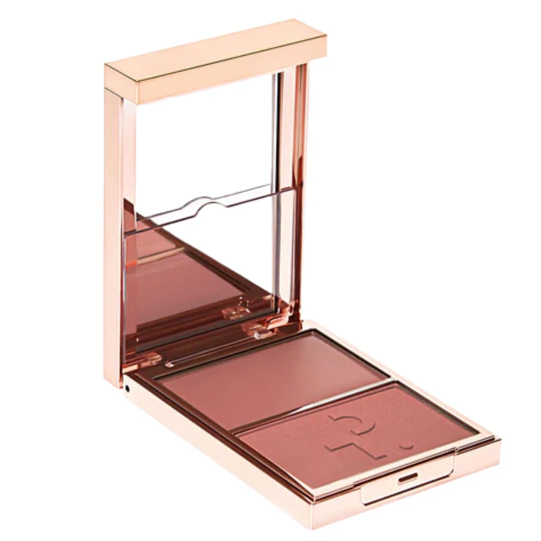 Patrick Ta She's Seductive Double-Take compact swatches for long-lasting radiant color.