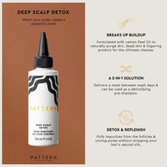 PATTERN Deep Scalp Detox applying on scalp during a between-wash ritual