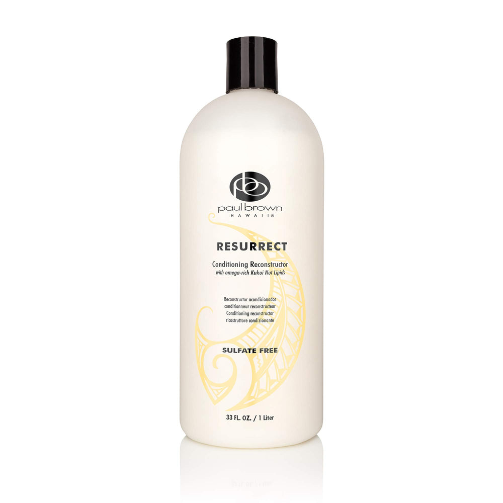 Paul Brown Hawaii Resurrect conditioner bottle showing deep hydration and shine