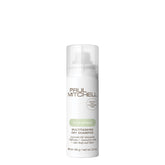 Paul Mitchell Multitasking Dry Shampoo bottle showing oil absorption at roots