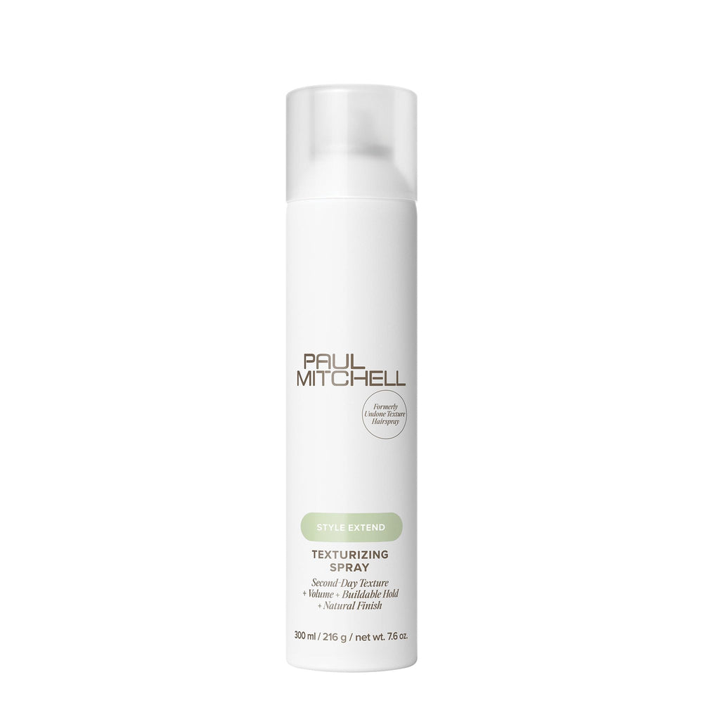 Paul Mitchell Texturizing Spray defines texture and adds volume with a light mist.
