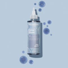 Paul Mitchell The Demi Color Gloss Ash swatch on hair shows subtle tone and shine