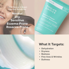 Paula's Choice CALM application demonstrates gentle massage for overnight hydration