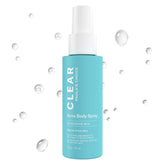 Paula's Choice CLEAR back spray bottle front view for easy back acne treatment.