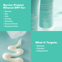Creamy mineral sunscreen texture close-up ready for daily wear and UV defense.