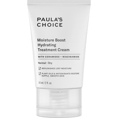 Paula's Choice Moisture Boost jar close-up, rich hydration for dry skin.