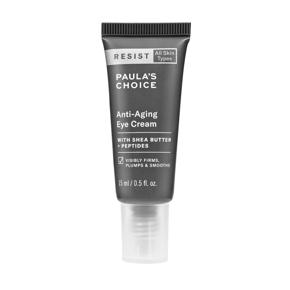 Paula's Choice RESIST eye cream jar close-up showing rich hydration texture.