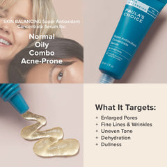 Paula's Choice Skin Balancing Serum texture closeup, lightweight and fast-absorbing