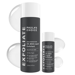 Paula's Choice Skin Perfecting 2% BHA liquid bottle helps unclog pores for clearer skin
