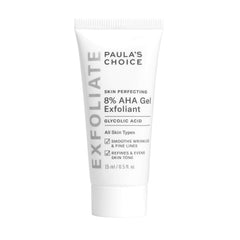 Paula's Choice 8% AHA gel bottle with glycolic acid for radiant skin.
