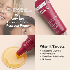 Paula's Choice Skin Recovery Serum texture close-up showing retinol-friendly consistency.