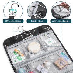 PAVILIA foldable bag laid flat to save space when not traveling.