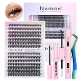 Pawotence lash clusters 30D-40D in 9-16mm for fuller, natural-looking lashes.