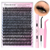 Pawotence Lash Extension Kit 40D cluster lashes for a fuller, natural look