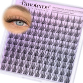 Pawotence Natural Lash Clusters with soft fibers for a natural, fluttery look.