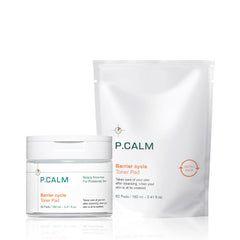 P.CALM Barrier Cycle Toner Pad refill pack for soothing, hydrated skin.