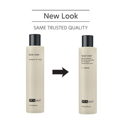 PCA SKIN Gentle Foaming Face Wash label close-up highlighting premium hydration.