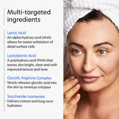 PCA SKIN Resurfacing Serum applied to the cheek demonstrates daily use.