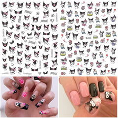 PDFADSK 3D self-adhesive decals add durable, salon-style nail designs.