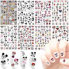 PDFADSK 8pcs nail stickers close-up on nails for quick, party-ready art