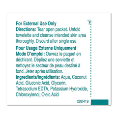 PDI Castile Soap Towelettes are travel-friendly, ideal for bedside and patient care routines.