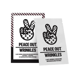 Peace Out microneedling patches closeup smoothing fine lines