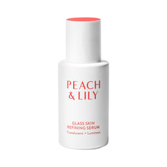 Peach & Lily glass-skin serum bottle ready for daily hydration and glow.